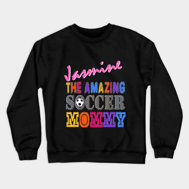 Jasmine Soccer Mom Crewneck Sweatshirt by  EnergyProjections